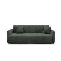 POHOVKA Dora 3 miesta na sedenie Tmavošedá - sivá, drevo (233/92/110cm) - Petits-meubles