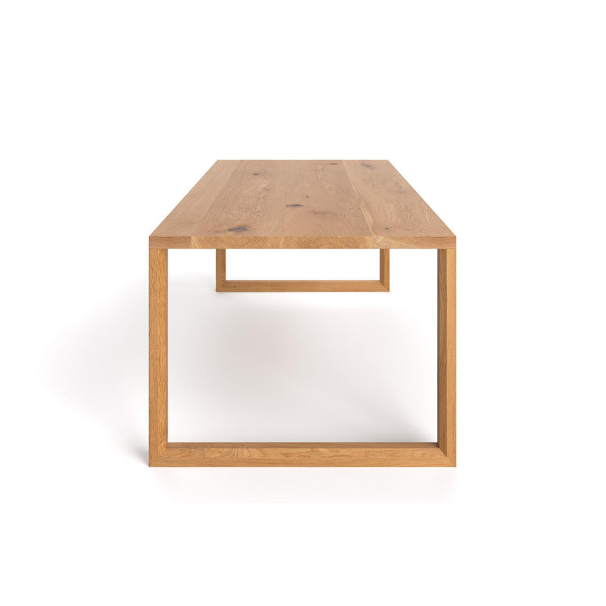 ESSTISCH Stellar aus massivem Eichenholz 220x80 cm - Eichefarben/Braun, Holz (220/80/75cm) - Danzz