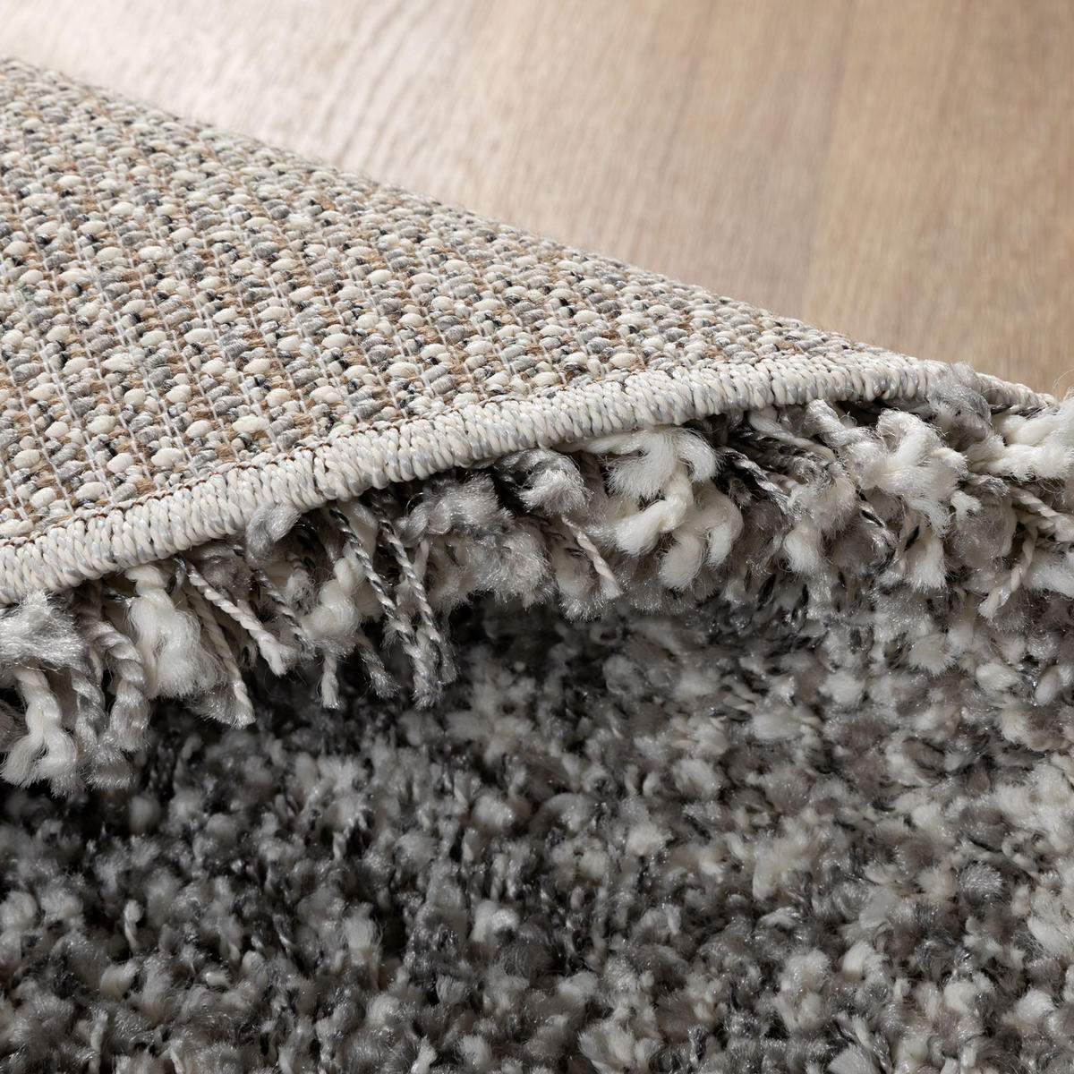 HOCHFLORTEPPICH 160/160 cm Twilight rund - Silberfarben, Textil (160/160cm) - Steffensmeier