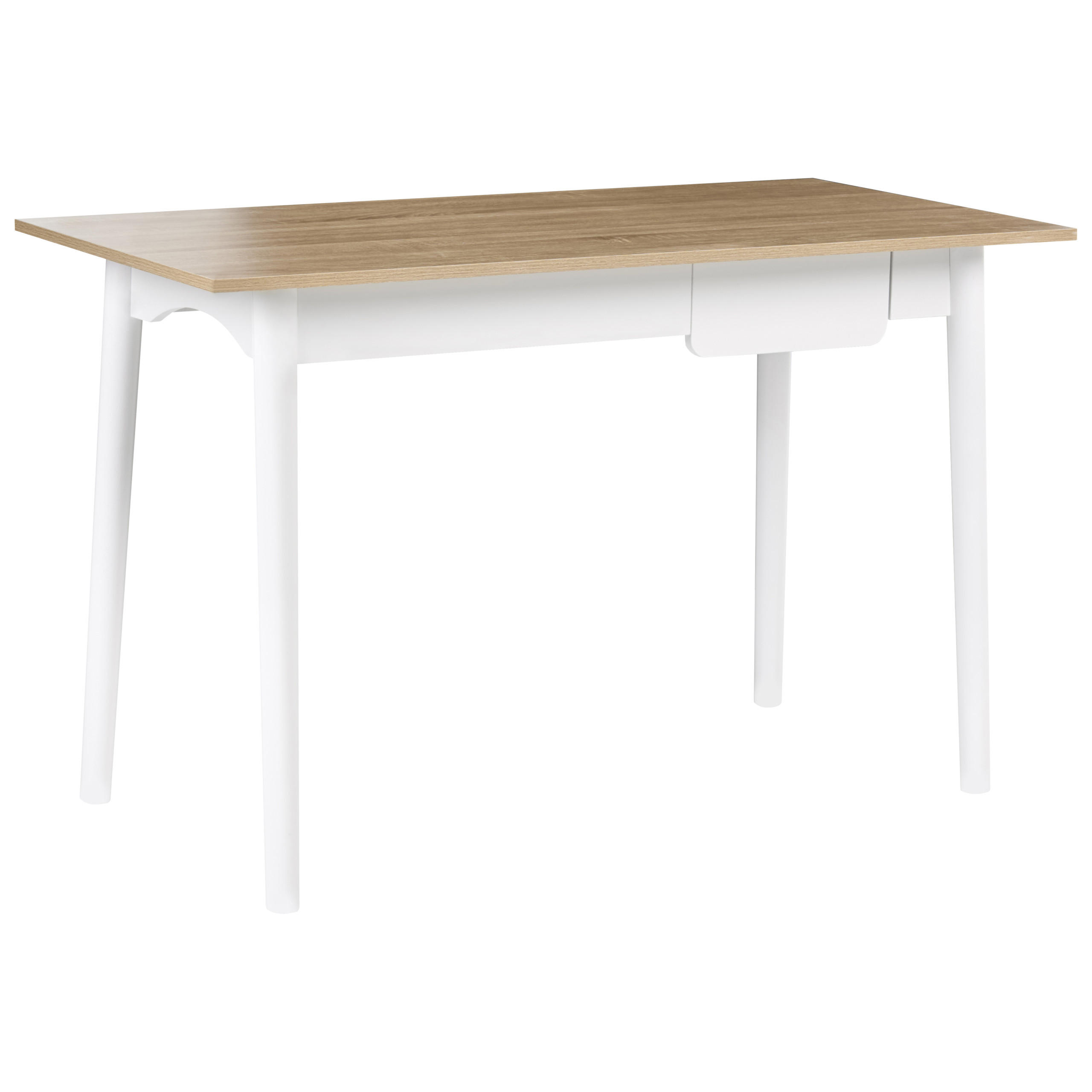 Beliani PSACÍ STŮL Světle hnědý/Bílý 120/60 cm Vitrion