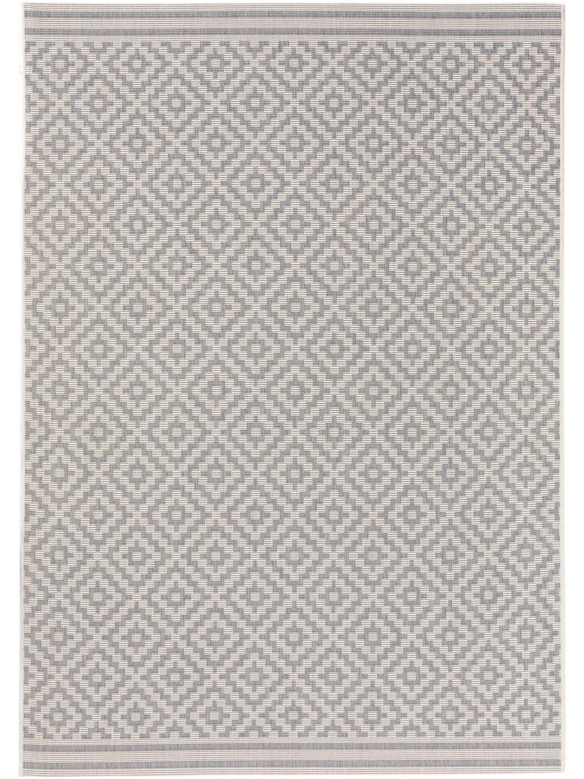 benuta Outdoorteppich Grau 80x150 cm