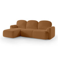ECKSOFA Bulu Braun - Braun, Textil (260/95/163cm) - Pillovely