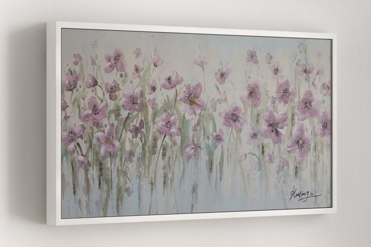ÖLGEMÄLDE 120/60 cm - Grün, Holz/Textil (120/60cm) - KUNSTLOFT