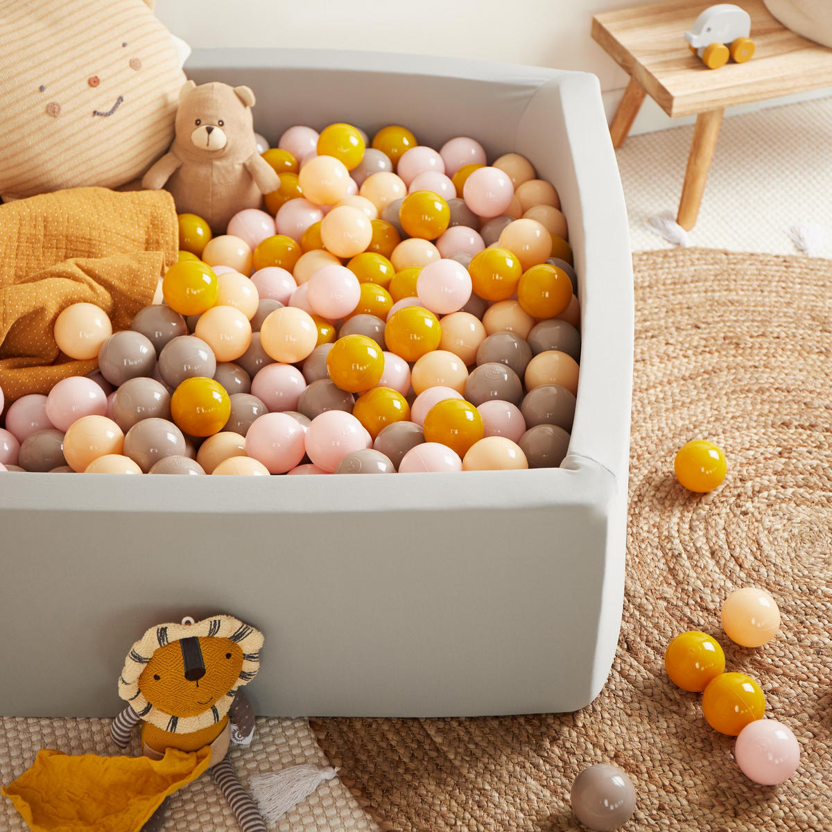 BÄLLE für Bälldebad 100 Stück Sunrise - Multicolor, Kunststoff (35/20cm) - Bieco Spielwaren