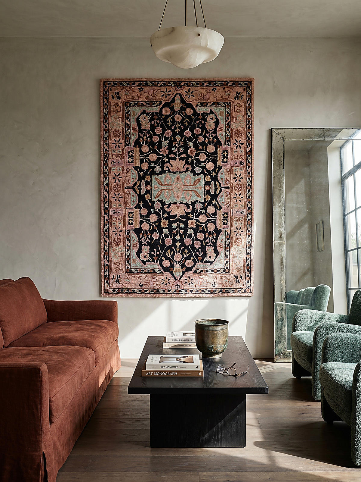 WOLLTEPPICH Orient Traditionelles Blumenmuster, Wohnzimmer Rosa-Schwarz Rechteckig 160x230 - Rosa, Textil (230/160cm) - KADIMA DESIGN