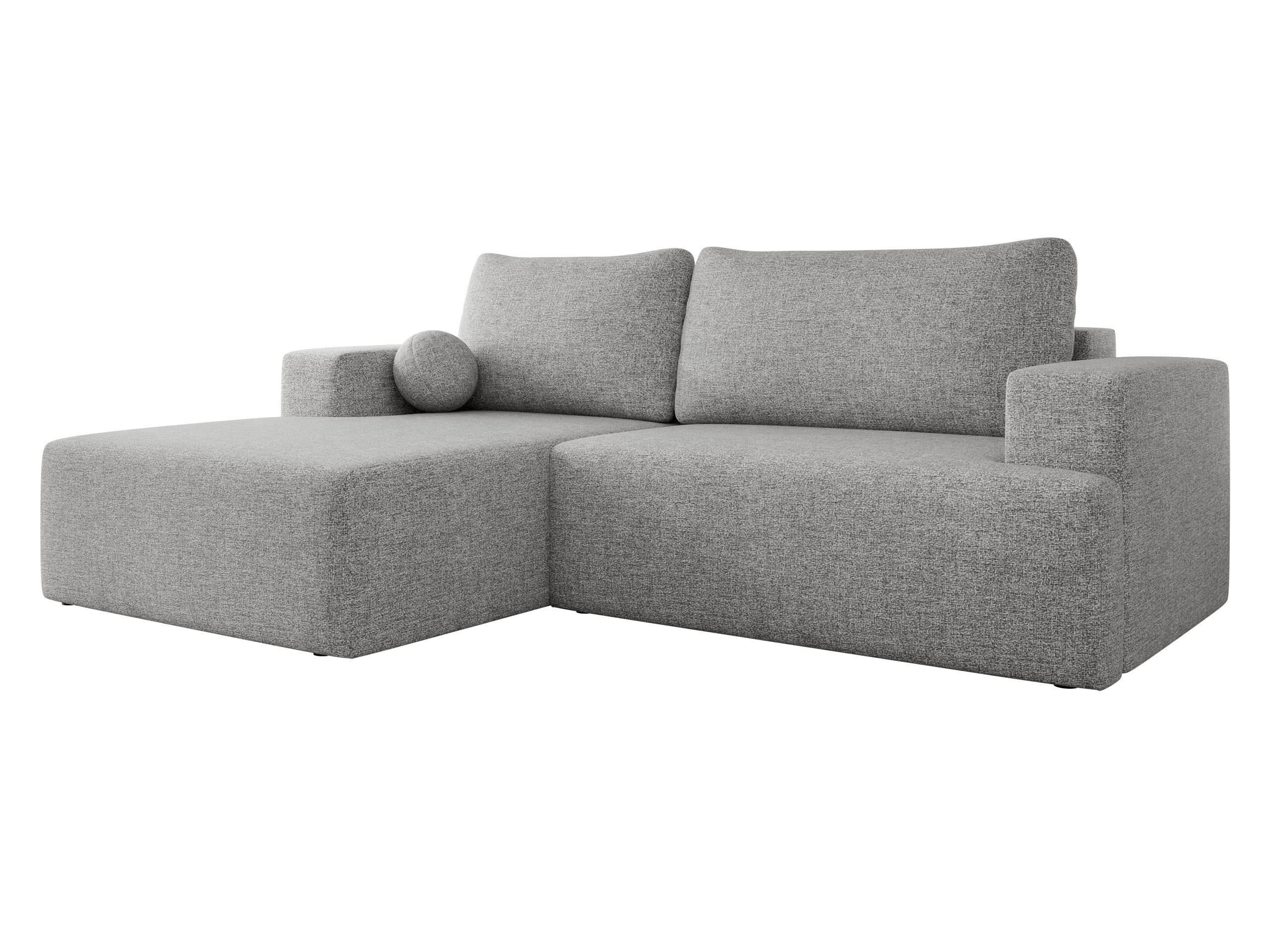 ECKSOFA Mivo, Seite: Links - Schwarz/Grau, Holz/Kunststoff (266/163cm) - MIRJAN24