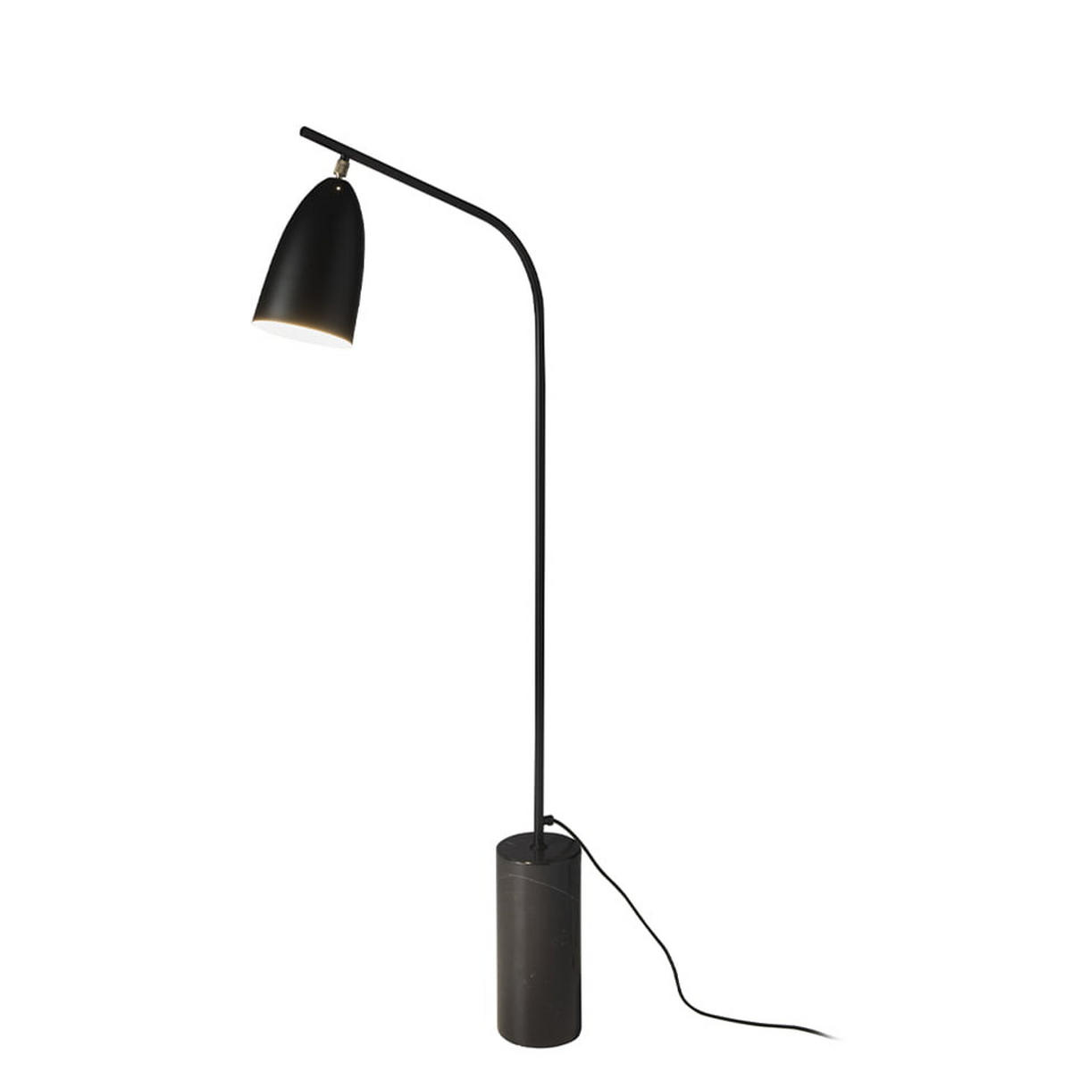 STEHLAMPE Stahl Schwarz - Schwarz, Metall (15/62/147cm) - ANGEL CERDA