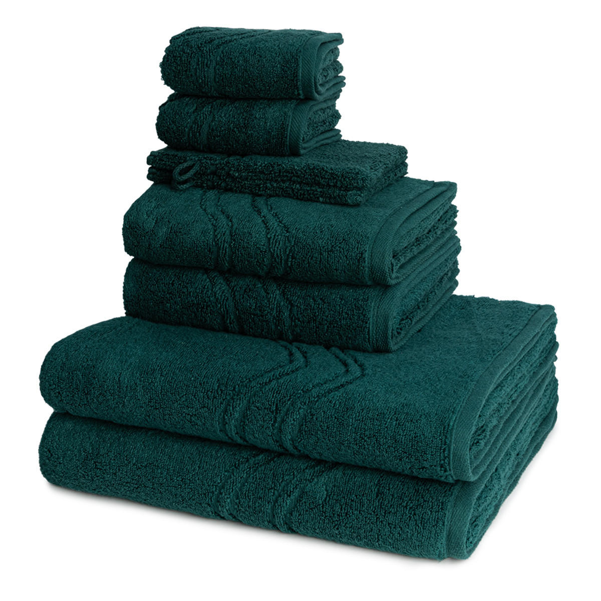 FROTTIERSET Cashmere feeling 8-teilig - Grün, Textil (50/100cm) - Ross