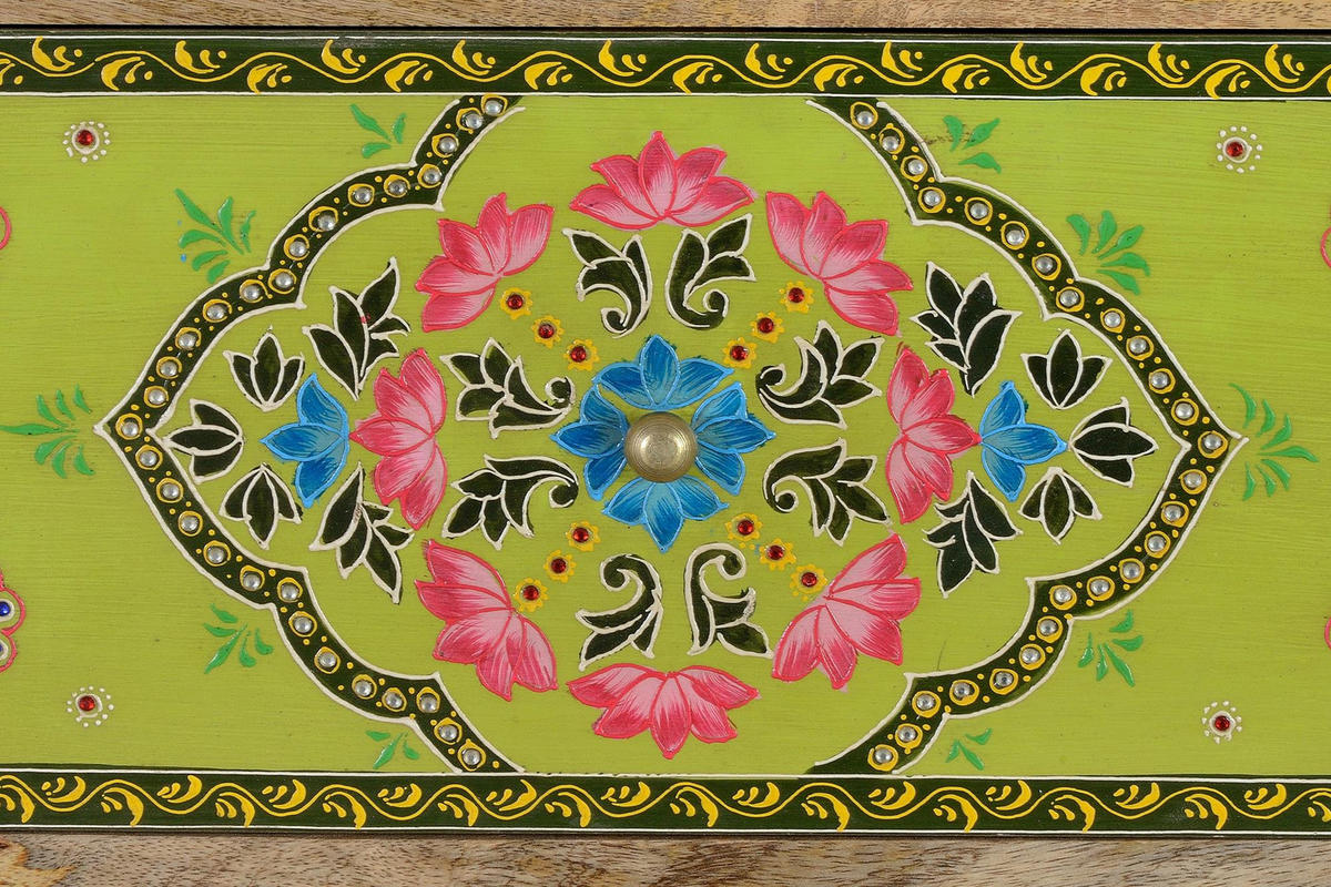 KOMMODE aus Mangoholz - Chromfarben, Holz (40/90/120cm) - Giner y Colomer