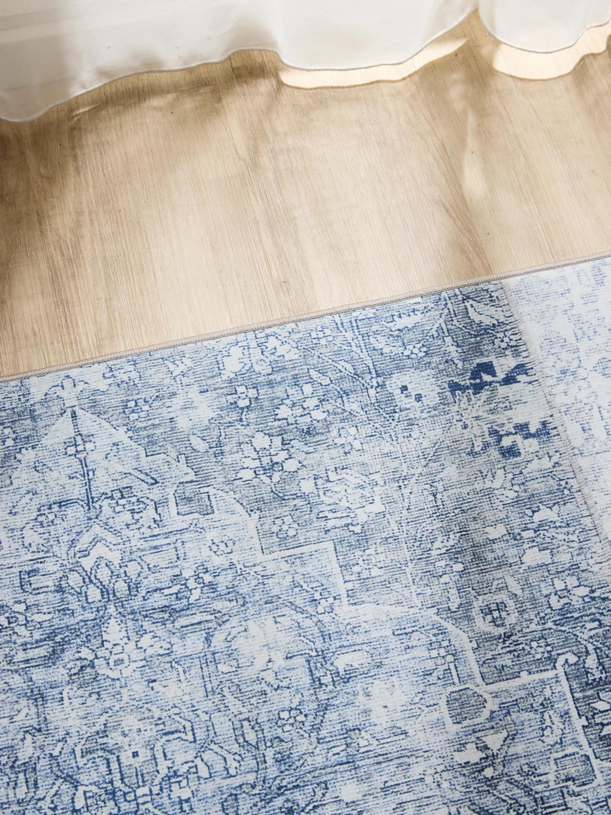 VINTAGE-TEPPICH George waschbar 300x400 cm - Blau, Kunststoff (300/400cm) - benuta