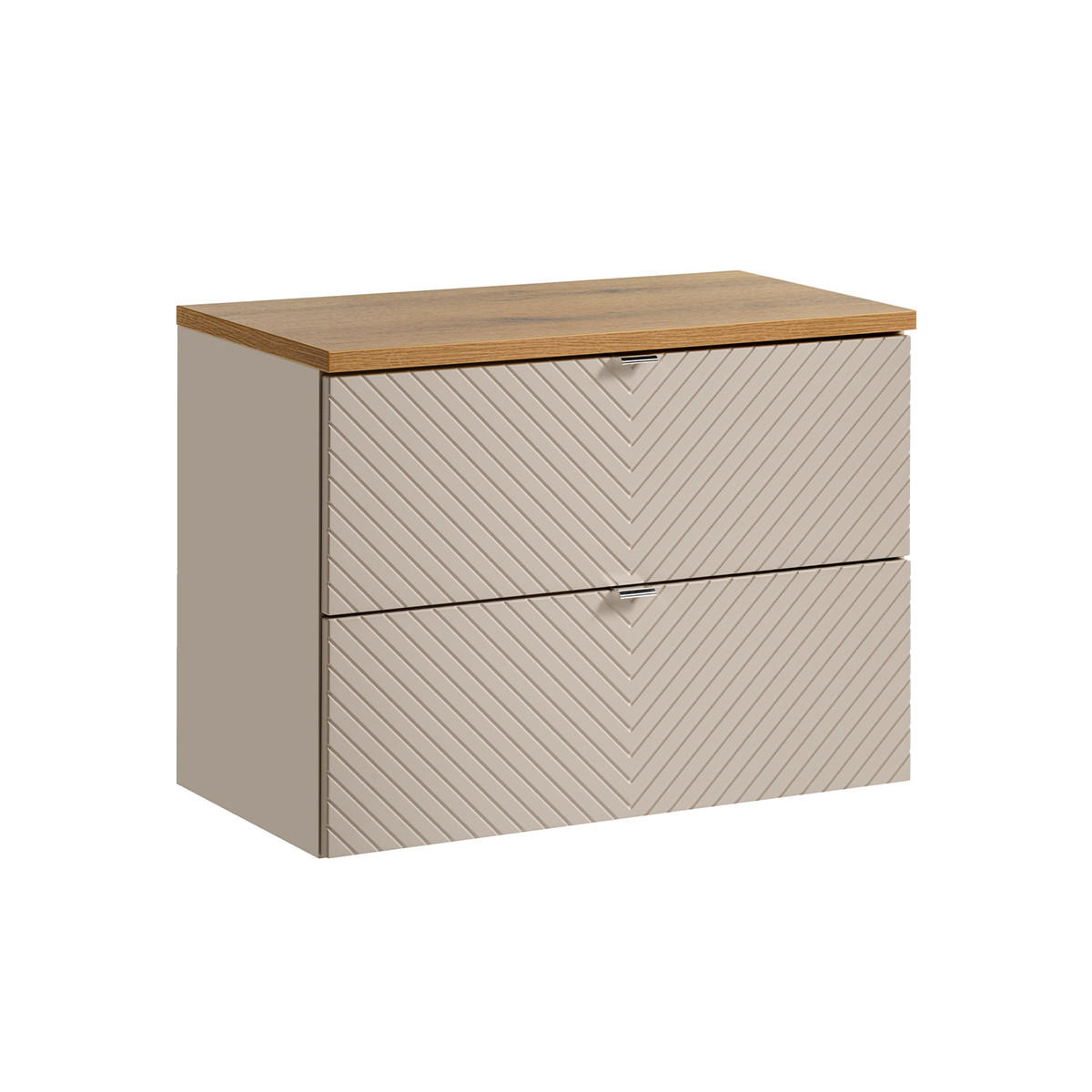 WASCHTISCHUNTERSCHRANK 80.4cm Manoa Kaschmir - Beige, Holzwerkstoff (80.4/59/40cm) - Petits-meubles