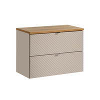 WASCHTISCHUNTERSCHRANK 80.4cm Manoa Kaschmir - Beige, Holzwerkstoff (80.4/59/40cm) - Petits-meubles