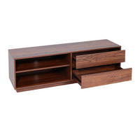TV-RACK Walnuss Dekor - Walnussfarben, Holzwerkstoff (140/42/40cm) - MCW