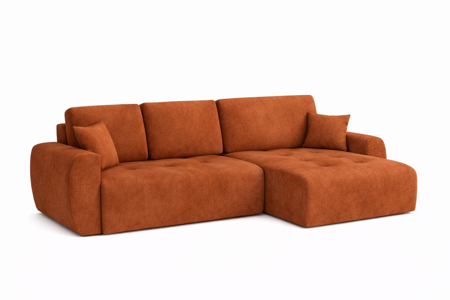 Thumbnail - Kaiser Möbel Ecksofa, Braun, Holz, L-Form, 250x142 cm, Wohnzimmer, Sofas & Couches, Wohnlandschaften, Ecksofas