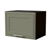 KLAPPHÄNGESCHRANK Salo W4B/50 Schwarz / Reed Green Matt 50 / 32,5 / 36cm - Schwarz/Grün, Holz/Holzwerkstoff (50/36/32.5cm) - Feldmann-Wohnen