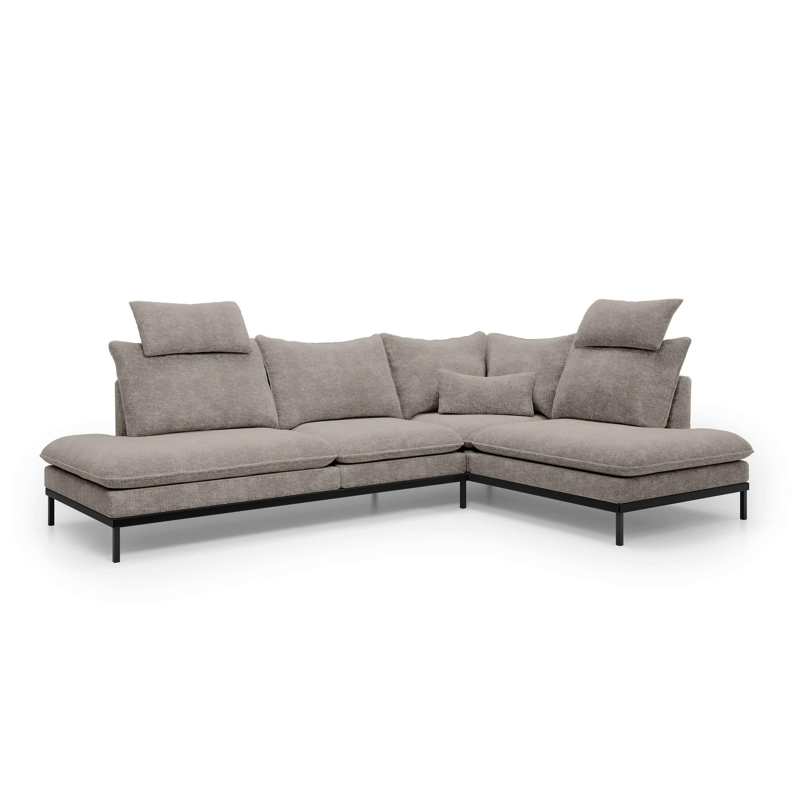 ECKSOFA Leafy Multicolor 293 cm - Multicolor, Textil (293/90/198cm) - Pillovely