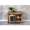 LOWBOARD LIBRO - Hellbraun/Multicolor, Akazienholz/Holz (75/47/50cm) - SAM