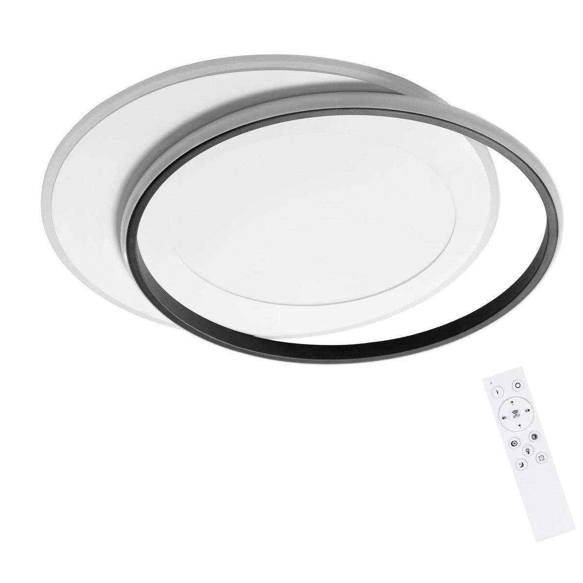 LED-DECKENLEUCHTE Sonnensystem 48.5/47.5/7 cm - Weiß, Metall (48.5/7/47.5cm) - ZMH