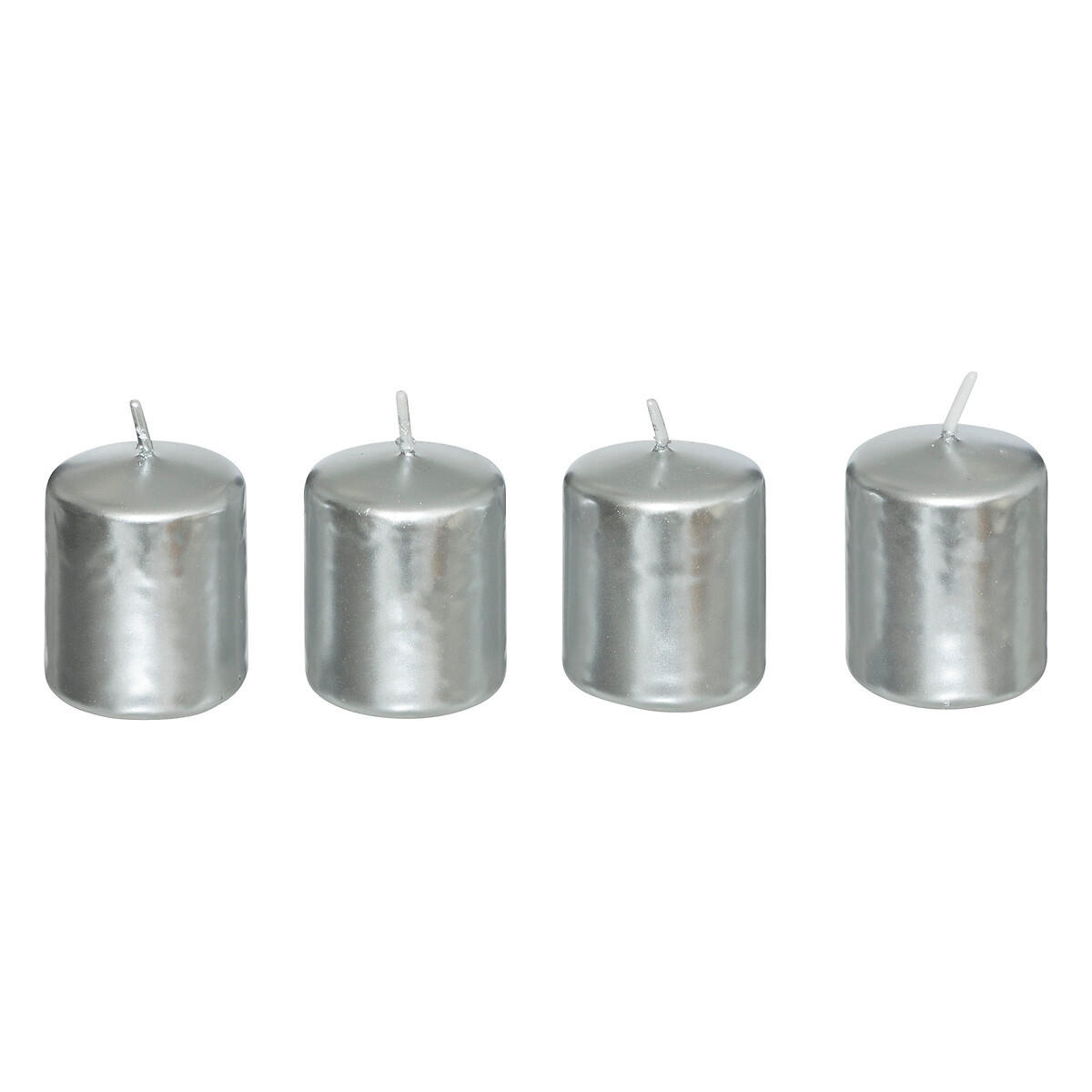 Atmosphera Createur d´interieur Kerzen Silber 4x4.5x4 cm