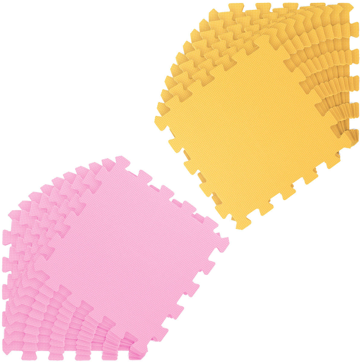 SPIELMATTE ab Null - 180/90/1 cm Puzzlematte Pink - Multicolor, Kunststoff (30/30cm) - Littletom