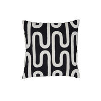 DEKOKISSEN Oshawa Schwarz 45/45/10 cm - Schwarz, Textil (45/45cm) - Light & Living
