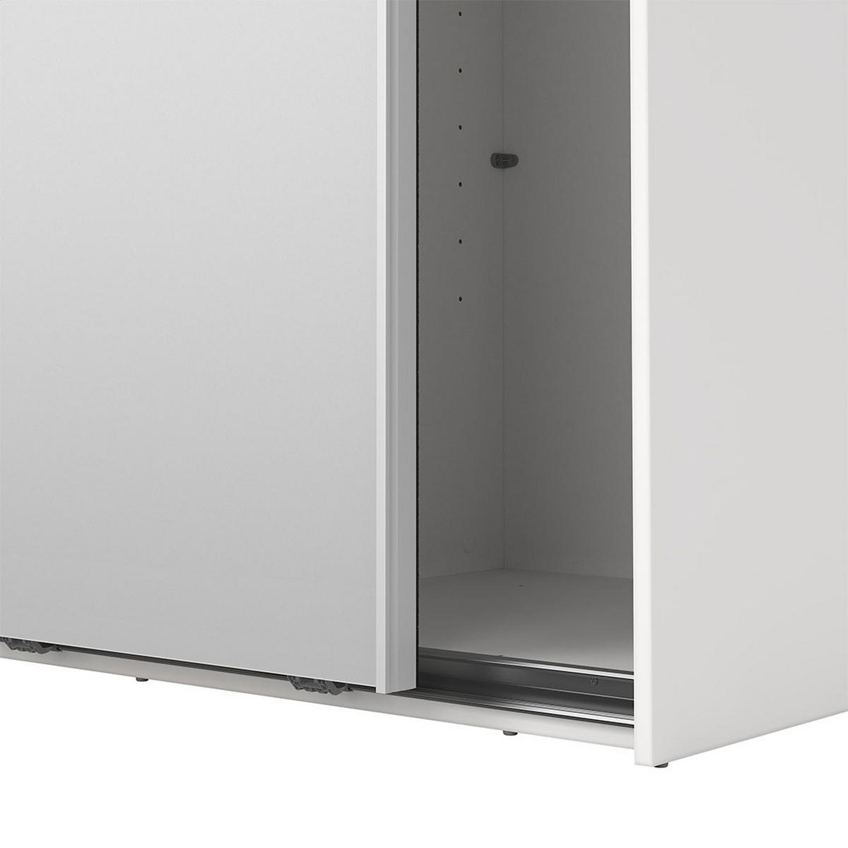 SCHIEBETÜRENSCHRANK, Catania, Weiß, Holzwerkstoff, 119 x 67 x 201 cm - Weiß, Holzwerkstoff (119/201/67cm) - ebuy24