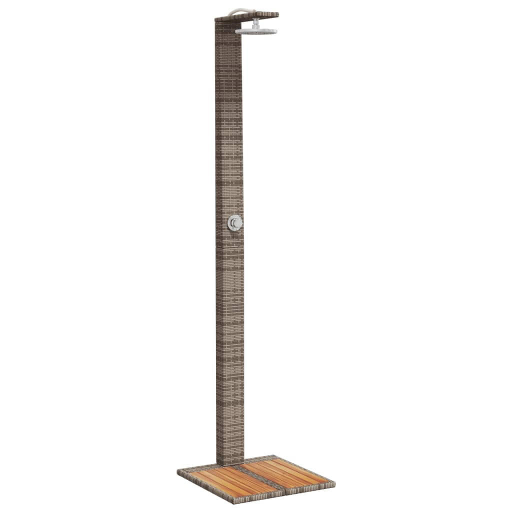 vidaXL Gartendusche Grau 55x224x50 cm