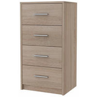 KOMMODE Bodo 4S Sonoma Eiche 40/35/75 cm - Sonoma Eiche, Holzwerkstoff (40/75/35cm) - Matkam Möbel