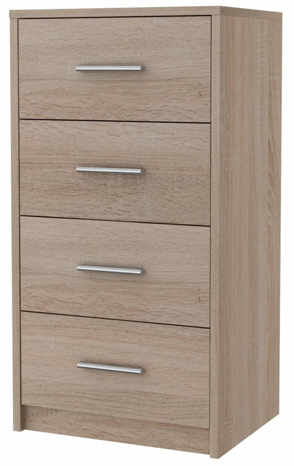 KOMMODE Bodo 4S Sonoma Eiche 40/35/75 cm - Sonoma Eiche, Holzwerkstoff (40/75/35cm) - Matkam Möbel
