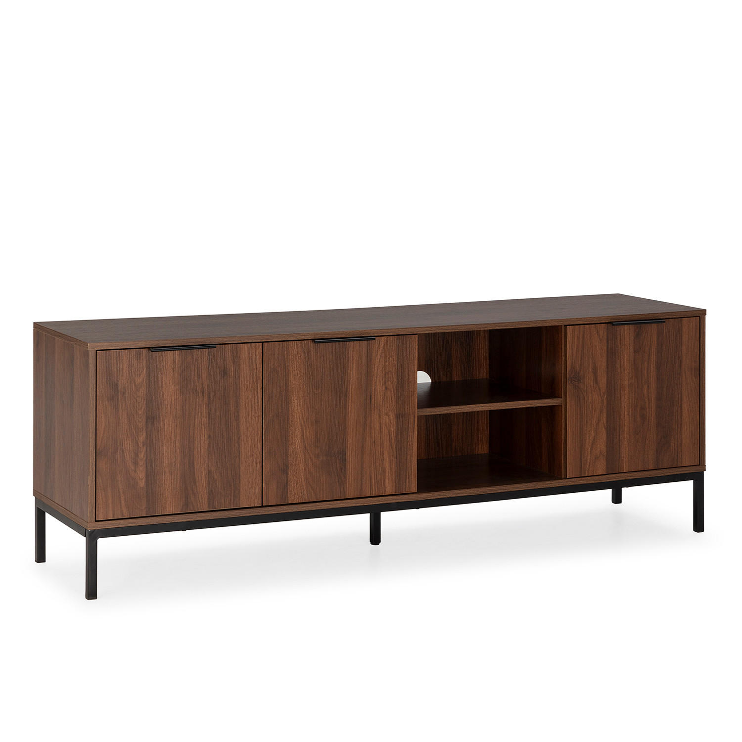 TV-ELEMENT Auri 3 türen Walnussfarbe - Walnussfarben, Holzwerkstoff (160/55/40cm) - VS Venta-stock
