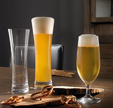 Sklenice na malé i velké pivo v různých provedeních u XXXLutz.