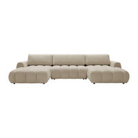 SCHLAFSOFA - 6 Personen - Stoff - Beige - - Beige, Textil (364/81/168cm) - Vente-Unique