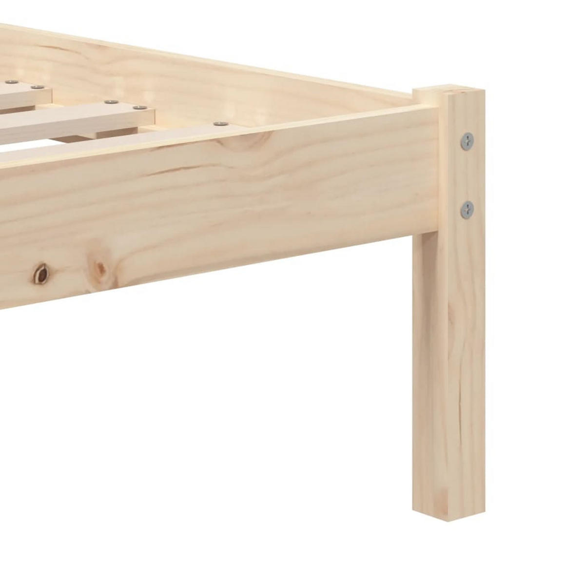 BETT Keating 100/195.5 cm - Braun, Holz (100/190cm) - Nettlife
