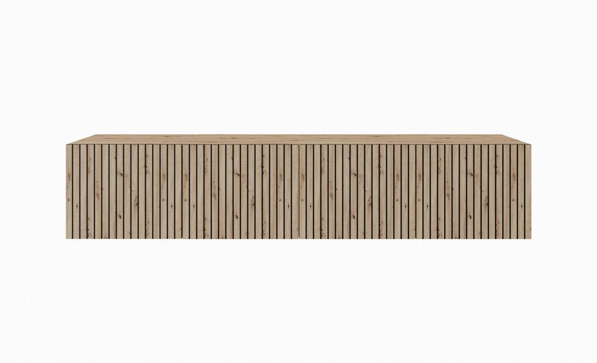 TV-SCHRANK CORA - Eiche Artisan, Holzwerkstoff (200/41/40cm) - Meblini
