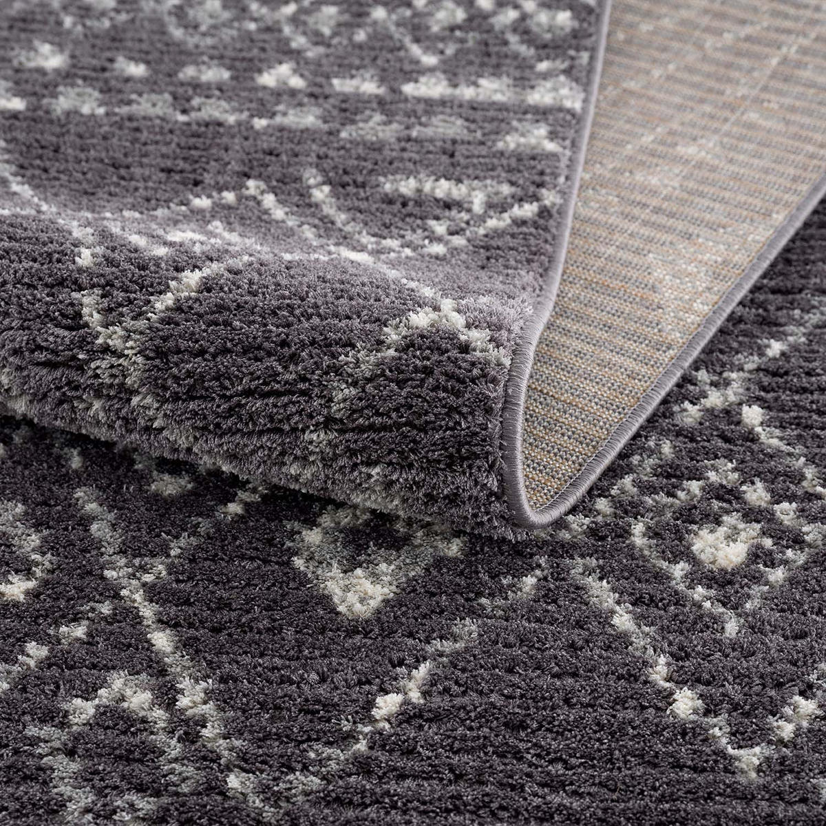 KURZFLOR-TEPPICH April 2292 Grau 160x230 cm - Grau, Textil (160/230cm) - carpet city