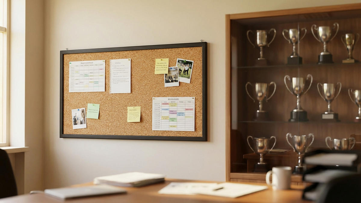 PINNWAND, Korktafel 80x40 cm, Holzrahmen - Schwarz lackiert - Schwarz, Holz (80/40/1.5cm) - ALLboards