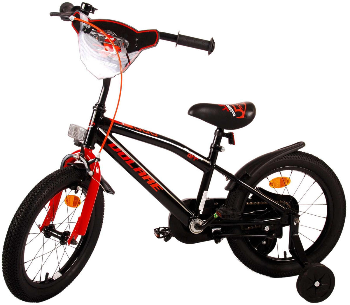 KINDERFAHRRAD Super GT - Jungen - 16 Zoll - Rücktritt + Handbremse - Rot - Rot, Metall (45cm) - TPFSports