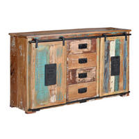 SIDEBOARD aus recyceltem Holz - Chromfarben, Holz (38/81/150cm) - Giner y Colomer