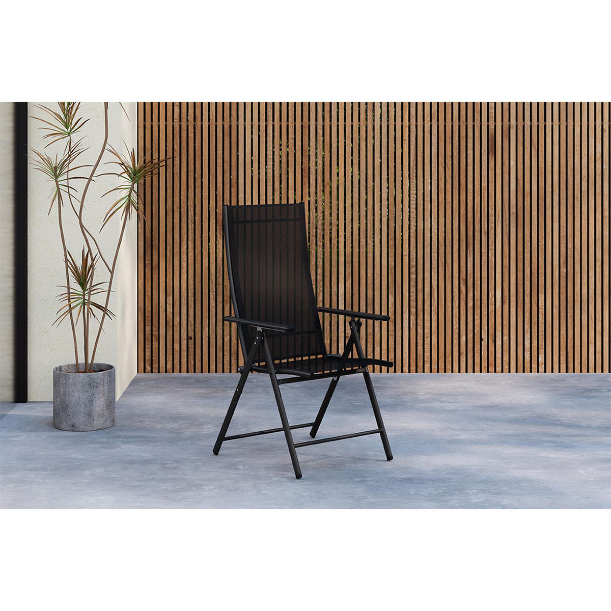 GARTENSTUHL, Levanzo, Stühle Schwarz, Stahl, 56 x 59 x 108 cm - Schwarz, Metall (56/108/59cm) - ebuy24