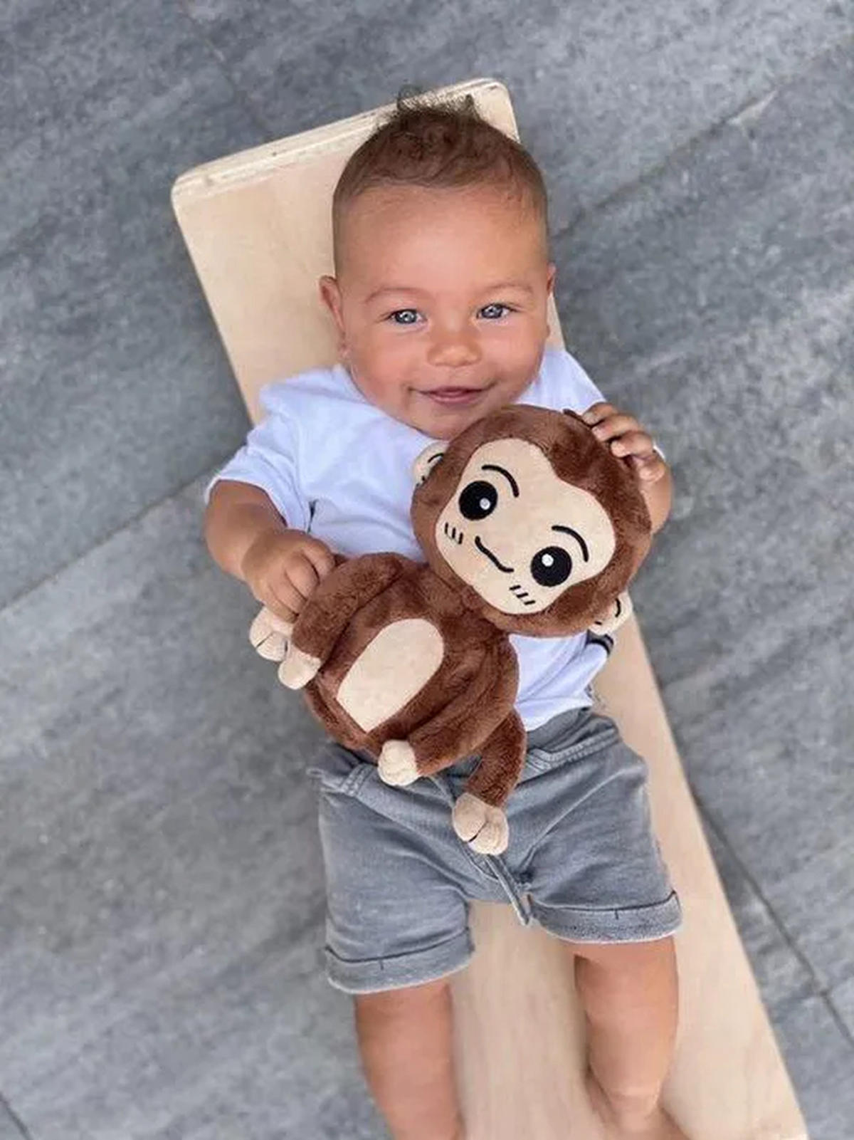 PLÜSCHTIER Kuschelaffe 15 cm Für Babys und Kleinkinder Braun - Braun, Textil (5/7cm) - Twinky