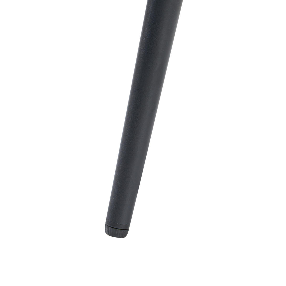 ESSZIMMERSTUHL 2er-Set Samtstoff Schwarz Sanilac - Schwarz, Textil/Metall (52/75/44cm) - Beliani