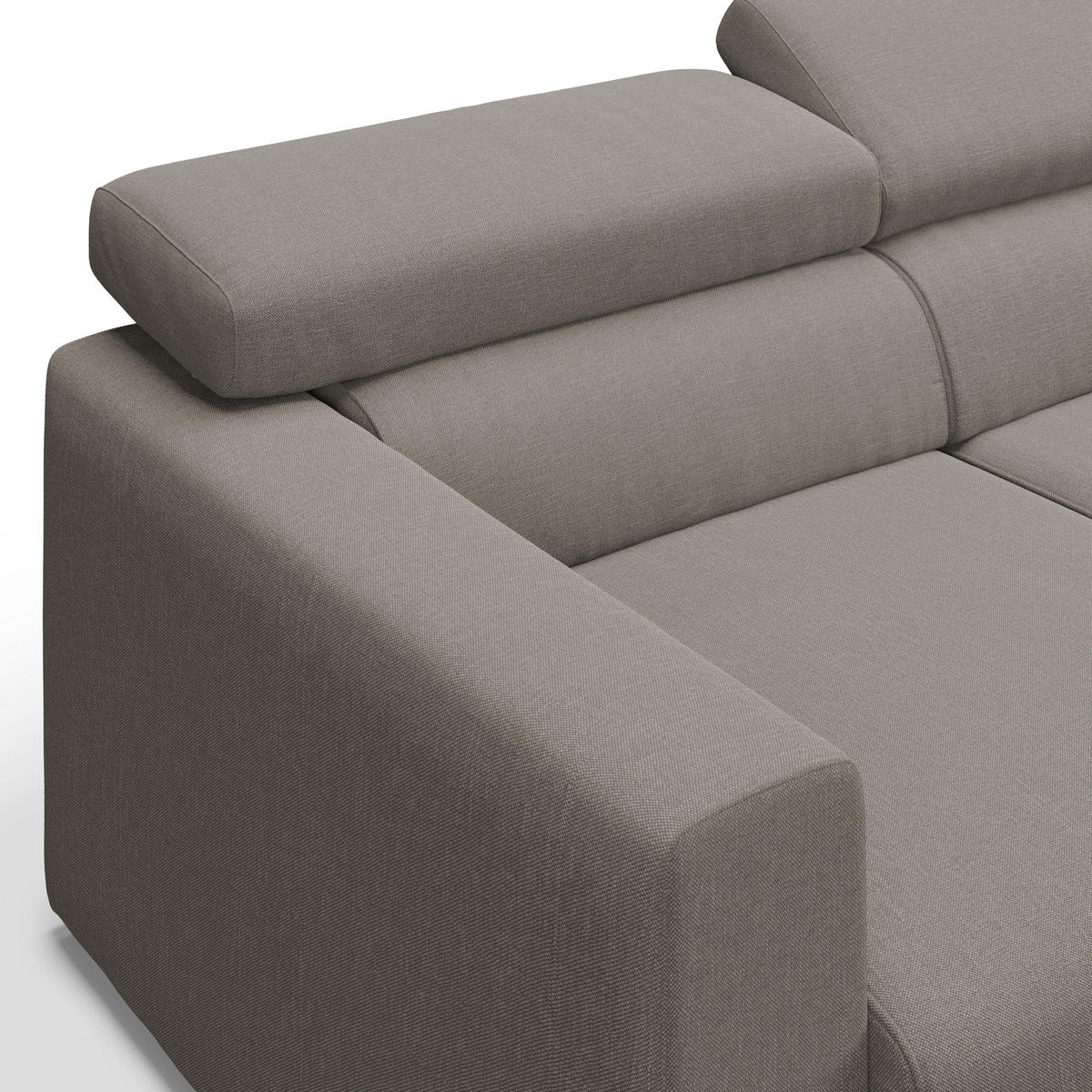 LINEARSOFA Dylan - Taupe, Textil (240/74/100cm) - Divani.store