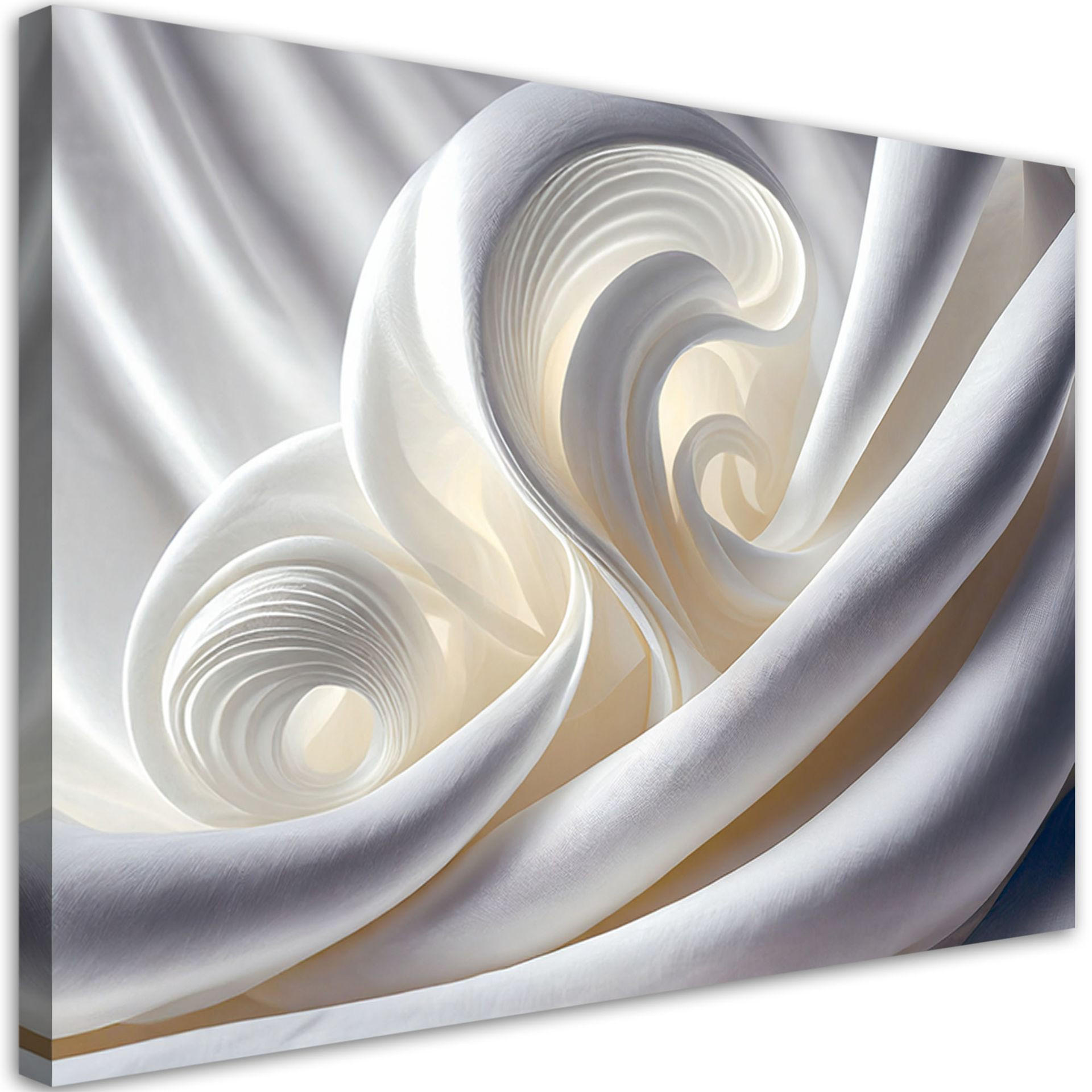 KUNSTDRUCK Weiß 100/70 cm - Weiß, Textil (100/70cm) - KUNSTLOFT