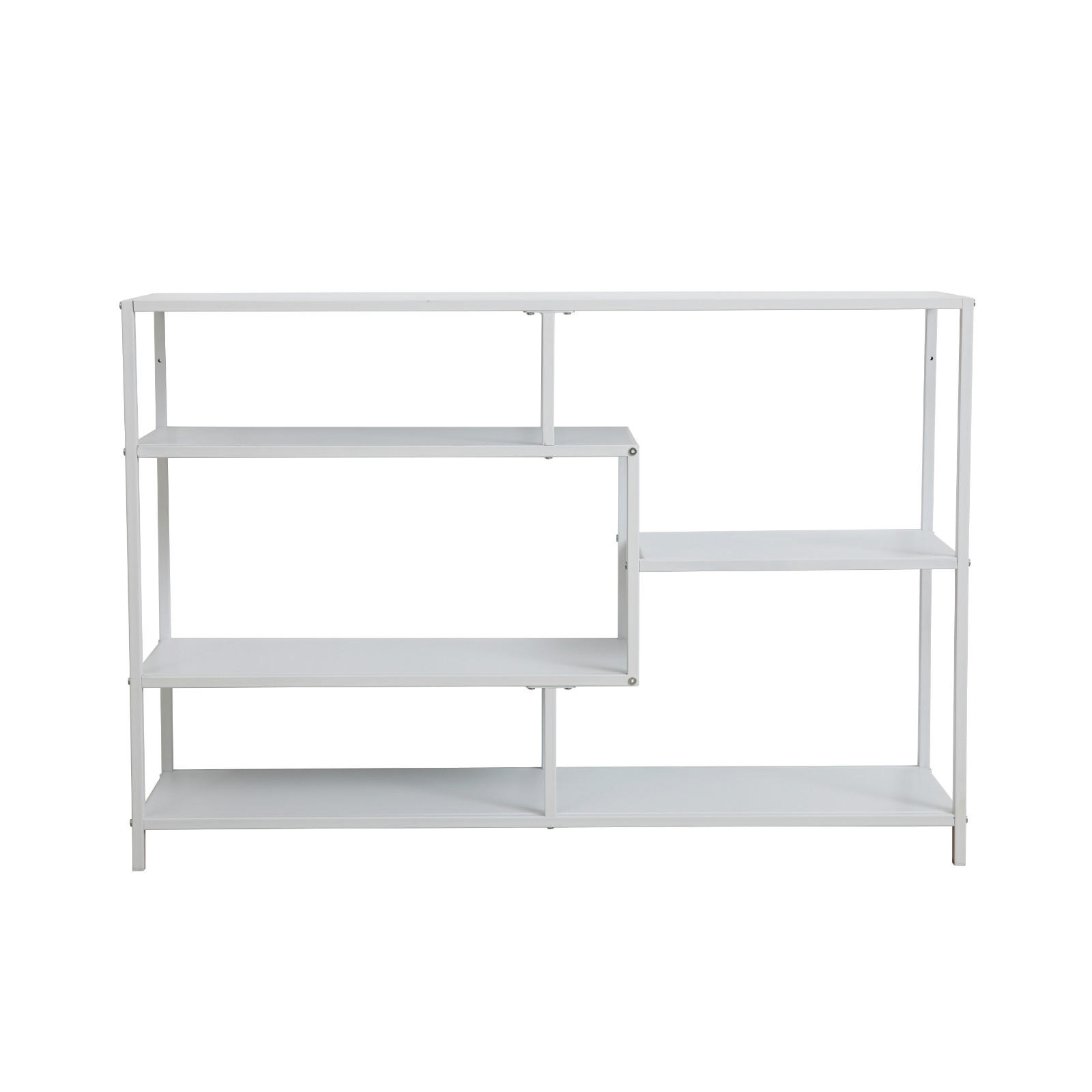 METALLREGAL CASTO Weiß - Weiß, Metall (114/78/30cm) - SVITA
