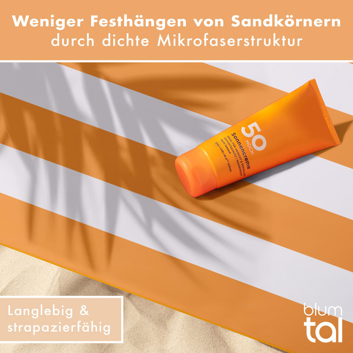 STRANDTUCH Thor 90/180 cm, Gelbe Streifen - Gelb/Weiß, Textil (90/180cm) - Blumtal
