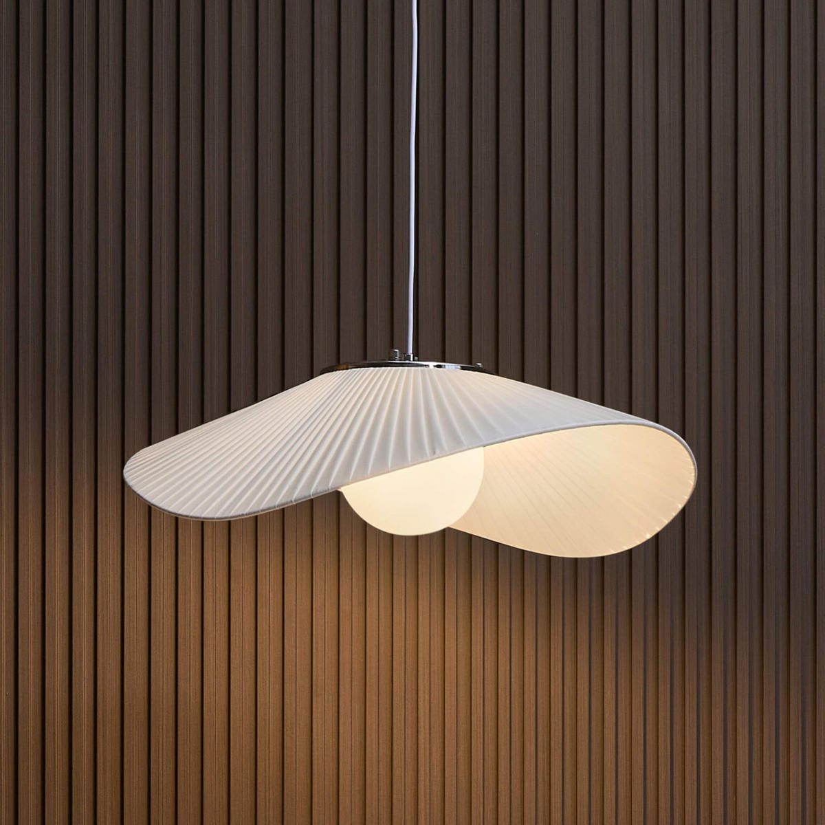 HÄNGELEUCHTE Odalia, Weiß/Silber, 15cm - Silberfarben, Glas (15/50/15cm) - KOSILUM