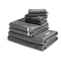 FROTTIERSET Selection 8-teilig - Dunkelgrau, Textil (50/100cm) - Ross