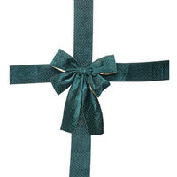 WEIHNACHTSDEKORATION Schleife 33/42 cm - Grün, Textil (10/42/33cm) - Home Styling Collection