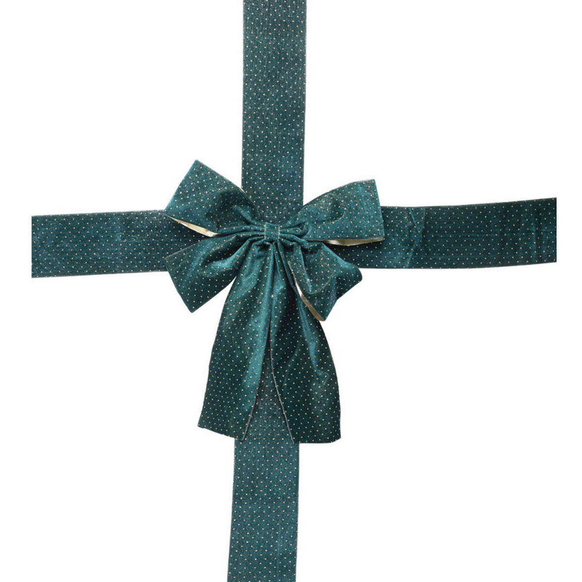 WEIHNACHTSDEKORATION Schleife 33/42 cm - Grün, Textil (10/42/33cm) - Home Styling Collection