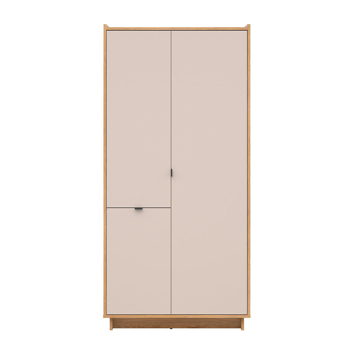 SCHRANK 3 Türen Donna Kaschmir - Beige, Holzwerkstoff (96.5/209/58cm) - Petits-meubles